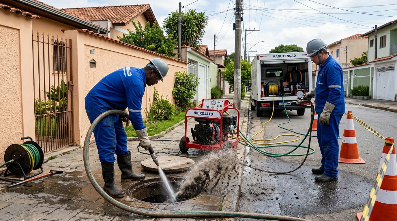 Hidrojateamento residencial em Uberlândia-MG