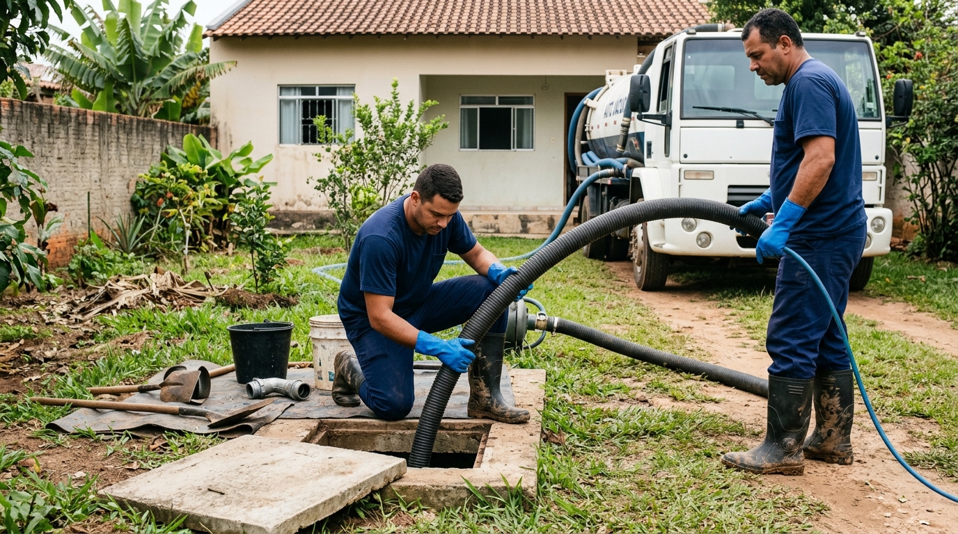 Esgotamento de fossa em Uberlândia-MG