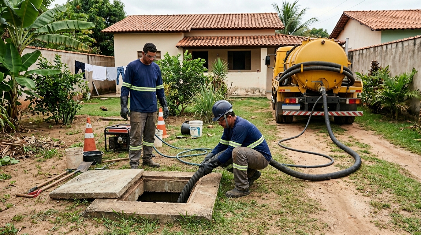 Desentupimento de fossa em Uberlândia-MG